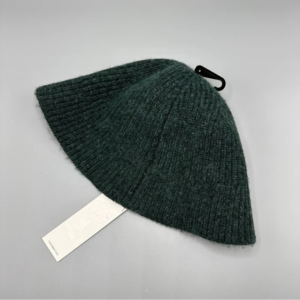 Calvin Klein Women's Soft Knit Bucket Hat Black One Size green